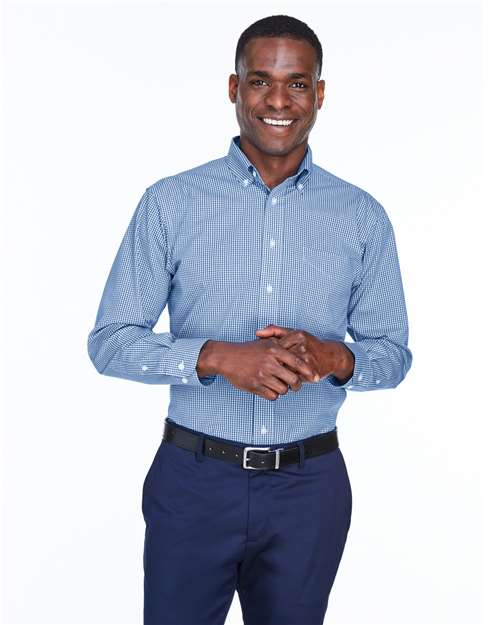 Crown Collection® Gingham Check Woven Dress Shirt