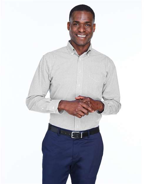 Crown Collection® Gingham Check Woven Dress Shirt