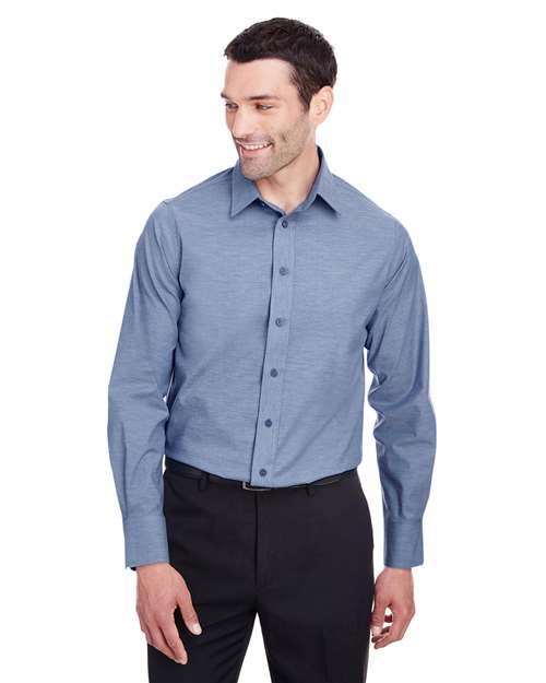Crown Collection® Stretch Pinpoint Chambray Shirt