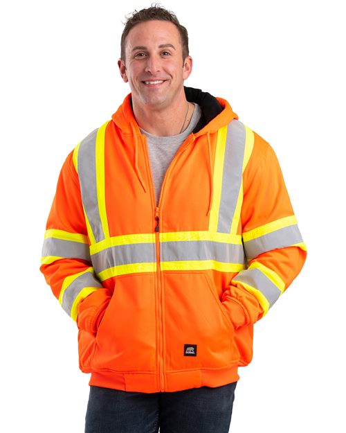 Safety Tall Striped Therman Lined Sweatshirt